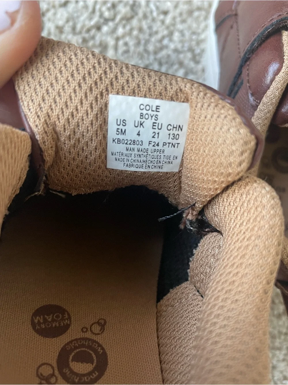 Stride Rite 360 Cole Brown Sneakers – Baby Boy Size 5M